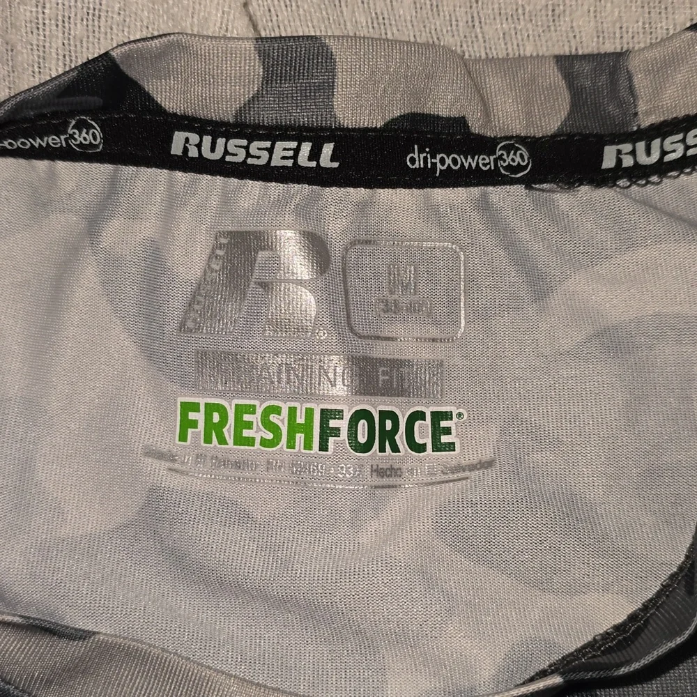 Russell Mens Camo Fresh Force Training Fit Dri-power 360 M (38-40)